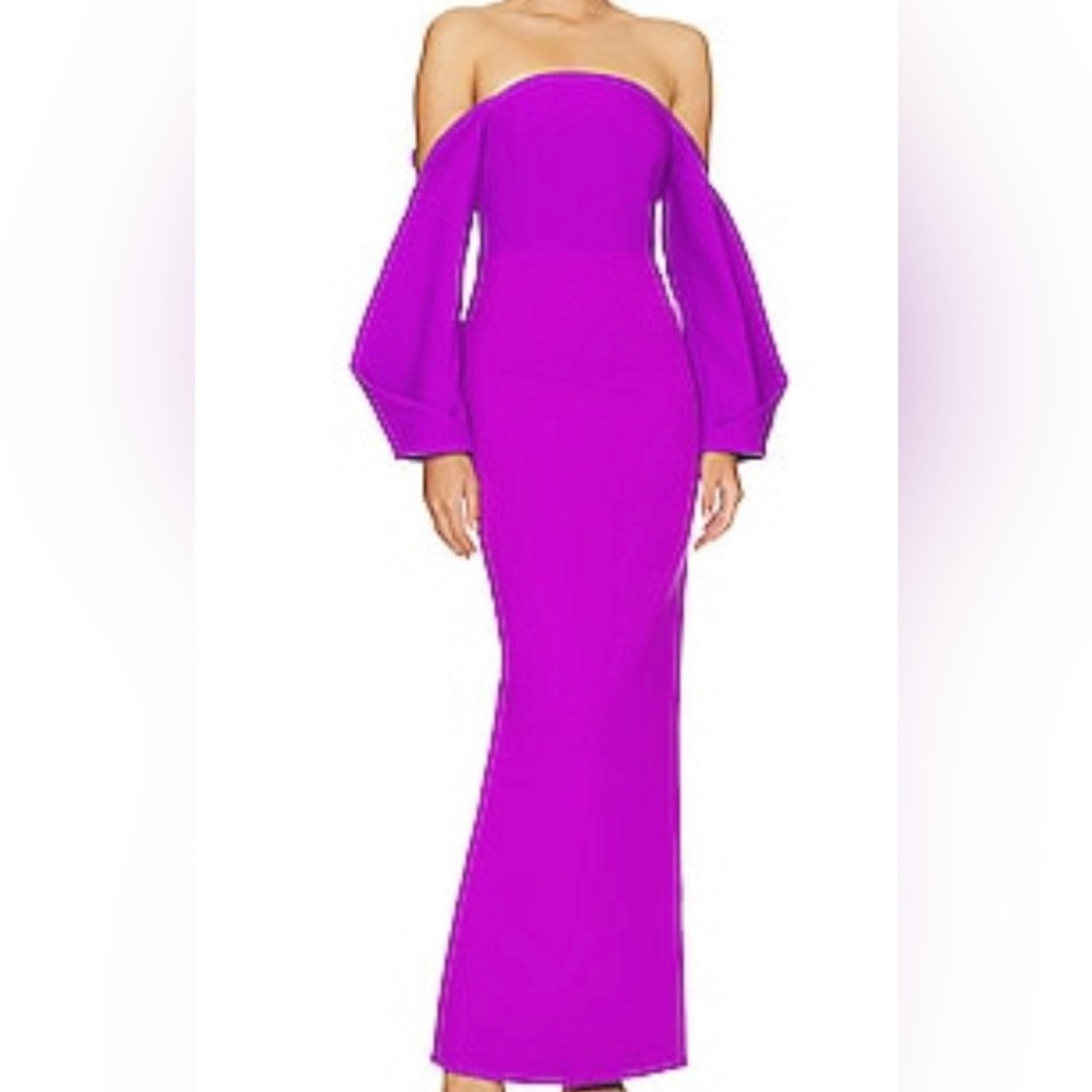 SOLACE London - Lotta Maxi Dress in Purple